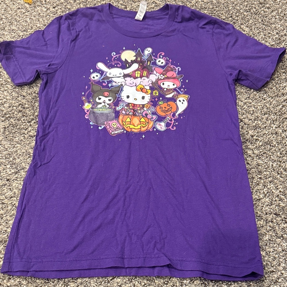 Purple hello kitty Halloween shirt